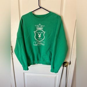 Green Playboy Crewneck. Size medium